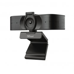 TRUST Teza 4K Ultra HD Streaming-Webcam, Blickschutzfilter, Autofokus, 2 Mikrofone, Dreibeinstativ incl.