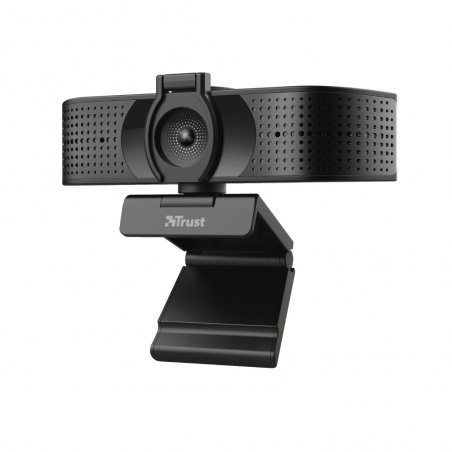 TRUST Teza 4K Ultra HD Streaming-Webcam, Blickschutzfilter, Autofokus, 2 Mikrofone, Dreibeinstativ incl.
