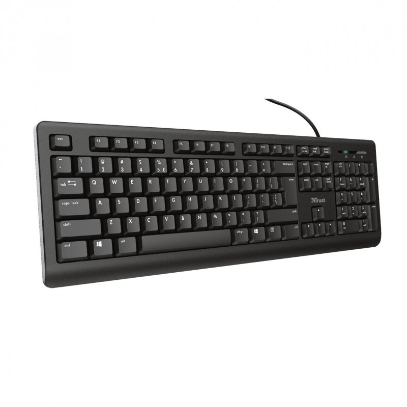 Trust TK-150 clavier USB QWERTZ Allemand Noir