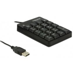DeLOCK 12481 numeric keypad Universal USB Black