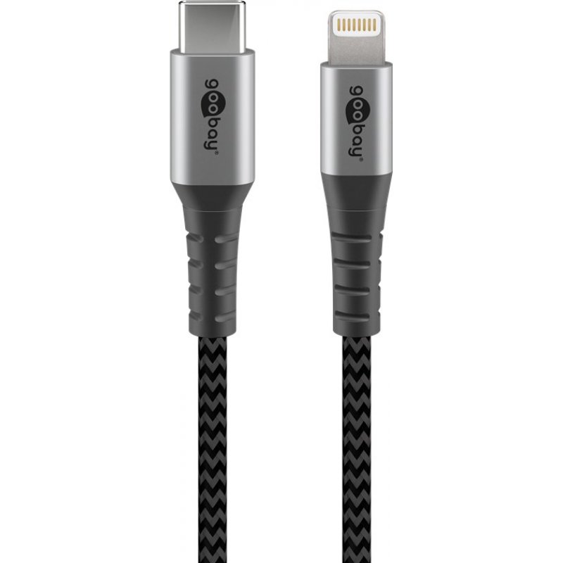 Goobay Lightning USB-C Lade- und Synchronisationskabel, 2m