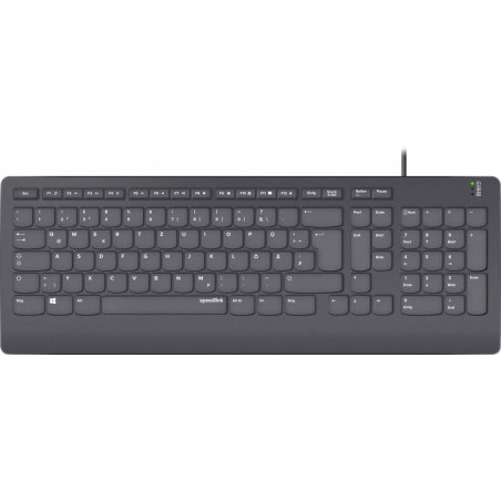 SPEEDLINK SL-640009-BK clavier USB QWERTZ Allemand Noir
