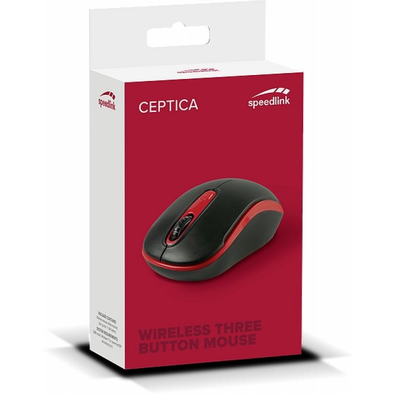 SPEEDLINK Ceptica souris Ambidextre RF sans fil Optique 1600 DPI