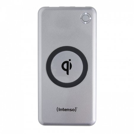 Intenso WPD10000 Lithium Polymère (LiPo) 10000 mAh Recharge sans fil Argent