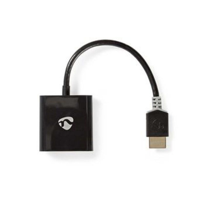 Nedis CCBW34900AT02 video cable adapter 0.2 m VGA (D-Sub) HDMI Type A (Standard) Anthracite