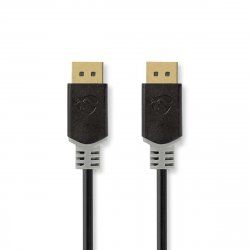 Nedis CCBW37014AT30 DisplayPort cable 3 m Anthracite, Grey