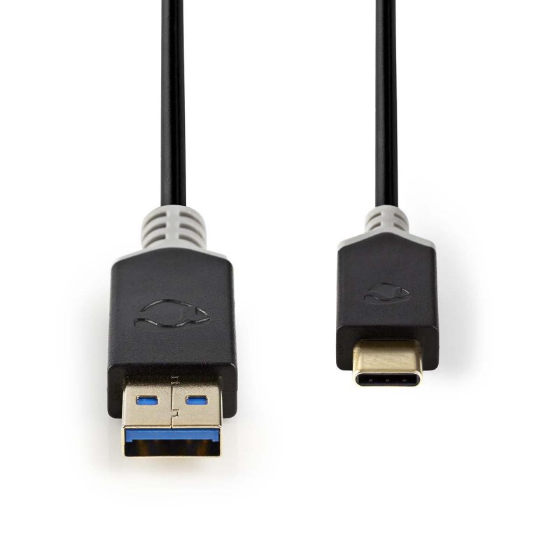 Nedis CCBW61600AT10 câble USB 1 m USB 3.2 Gen 1 (3.1 Gen 1) USB A USB C Anthracite