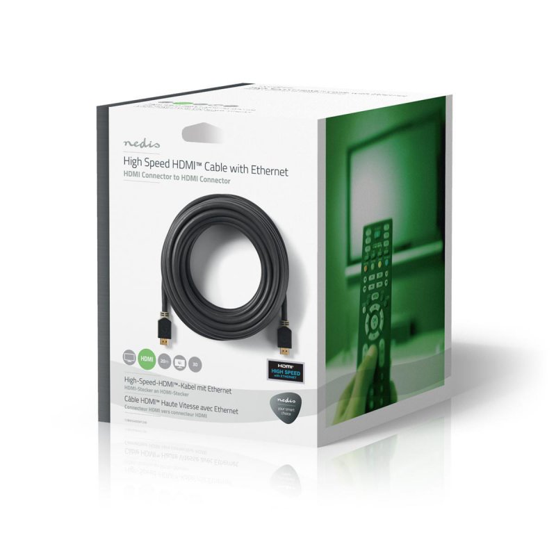 Nedis CVBW34000AT200 câble HDMI 20 m HDMI Type A (Standard) Anthracite