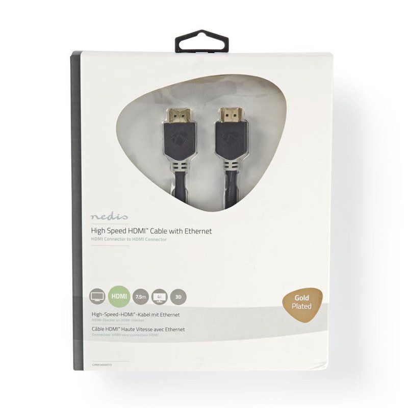 Nedis CVBW34000AT75 câble HDMI 7,5 m HDMI Type A (Standard) Anthracite