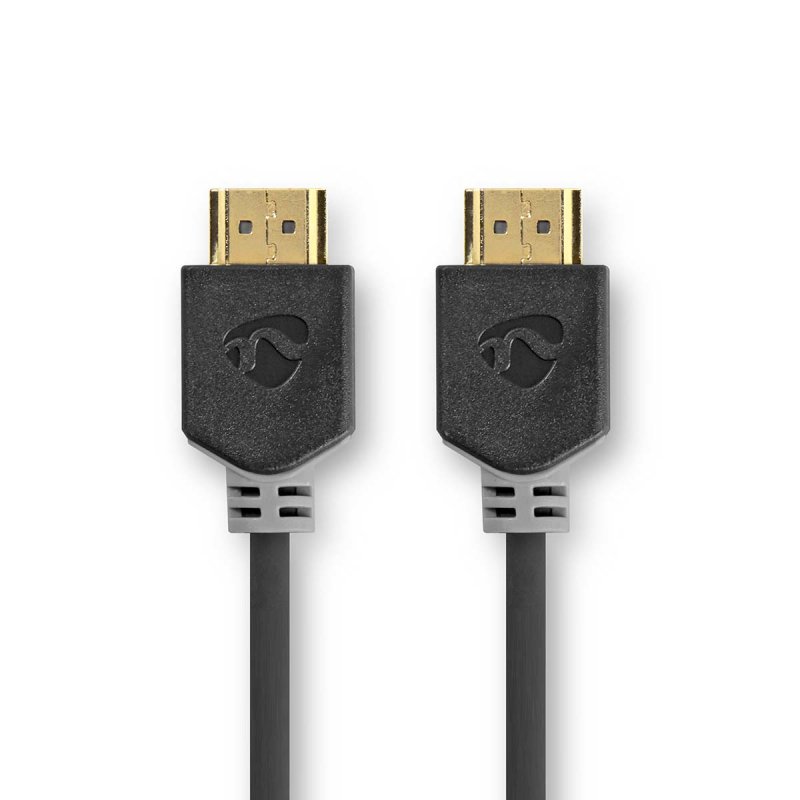 Nedis HDMI™ -Kabel | HDMI™ Stecker | 8K@60Hz | eARC | Vergoldet | 5.00 m | PVC | Anthrazit | Box