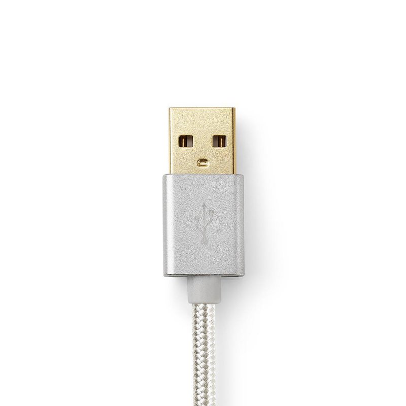 Nedis USB-Kabel | USB 2.0 | Apple Lightning 8-Pin | USB-A Stecker | 480 Mbps | Vergoldet | 1.00 m | rund | Geflochten / 
