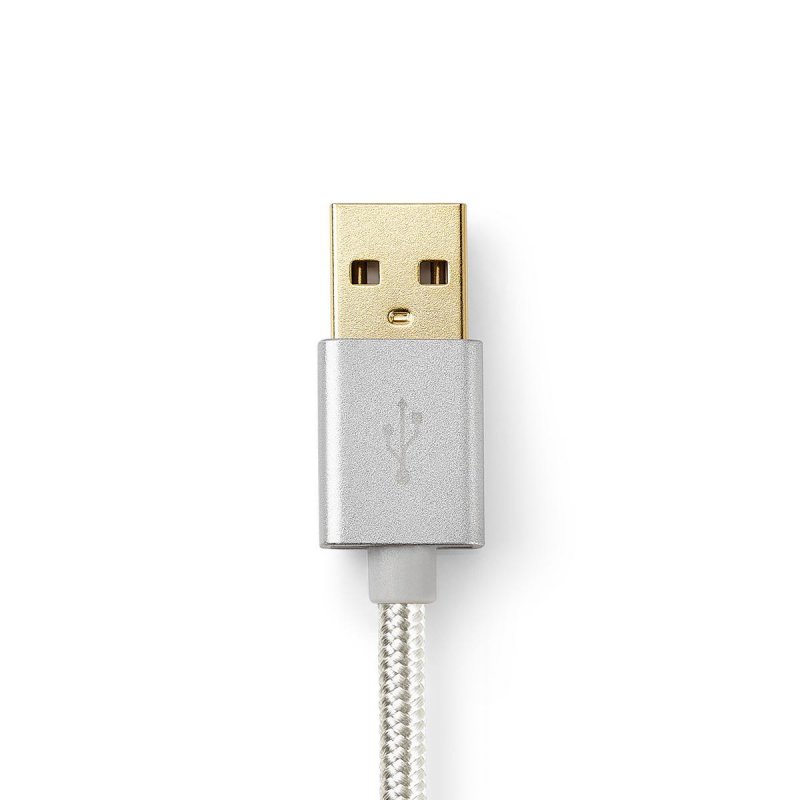 Nedis USB-Kabel | USB 2.0 | Apple Lightning 8-Pin | USB-A Stecker | 480 Mbps | Vergoldet | 3.00 m | rund | Geflochten / 