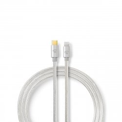 Nedis USB-Kabel | USB 2.0 | Apple Lightning 8-Pin | USB-C™ Stecker | 480 Mbps | Vergoldet | 2.00 m | rund | Geflochten