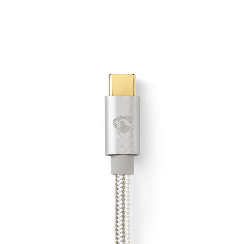 Nedis CCTB60700AL20 USB cable 2 m USB 2.0 USB C Aluminium