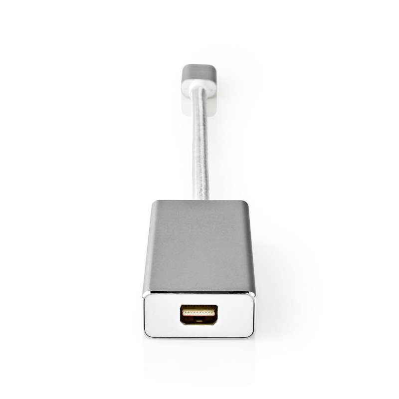 Nedis USB-Adapter | USB 3.2 Gen 1 | USB-C™ Stecker | Mini DisplayPort Buchse | 0.20 m | rund | Vergoldet | Geflochten 