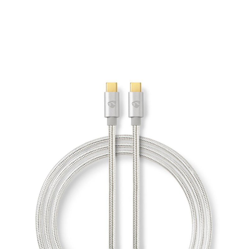 Nedis USB-Kabel | USB 3.2 Gen 1 | USB-C™ Stecker | USB-C™ | 4K@60Hz | 5 Gbps | Vergoldet | 2.00 m | rund | Geflochte