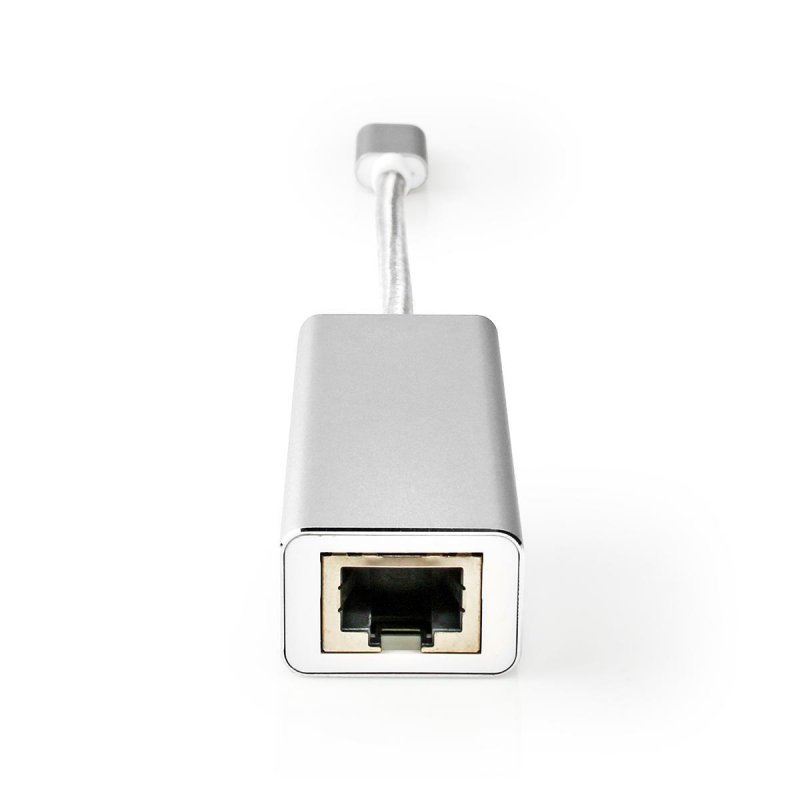 Nedis USB-Adapter | USB 3.2 Gen 1 | USB-C™ Stecker | RJ45 Buchse | 1 Gbps | 0.20 m | Rund | Vergoldet | Geflochten / N