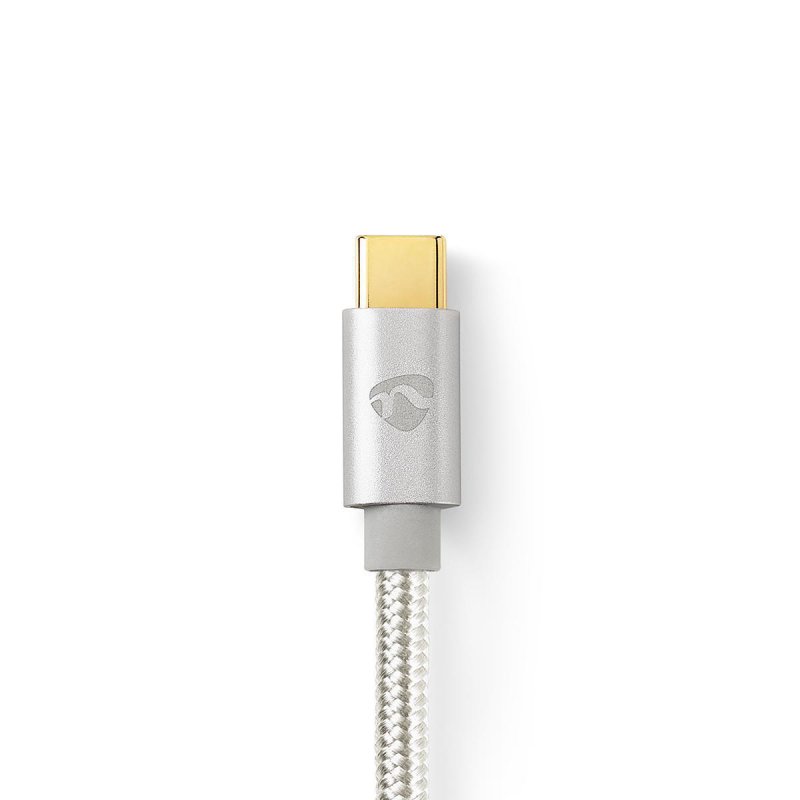 Nedis USB-Adapter | USB 2.0 | USB-C™ Stecker | 3.5 mm Stecker | 1.00 m | rund | Vergoldet | Geflochten / Nylon | Alumi