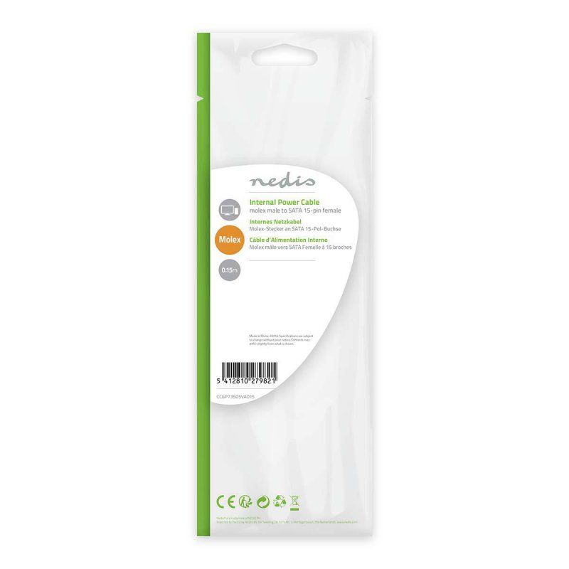 Nedis CCGP73505VA015 câble d'alimentation interne 0,15 m