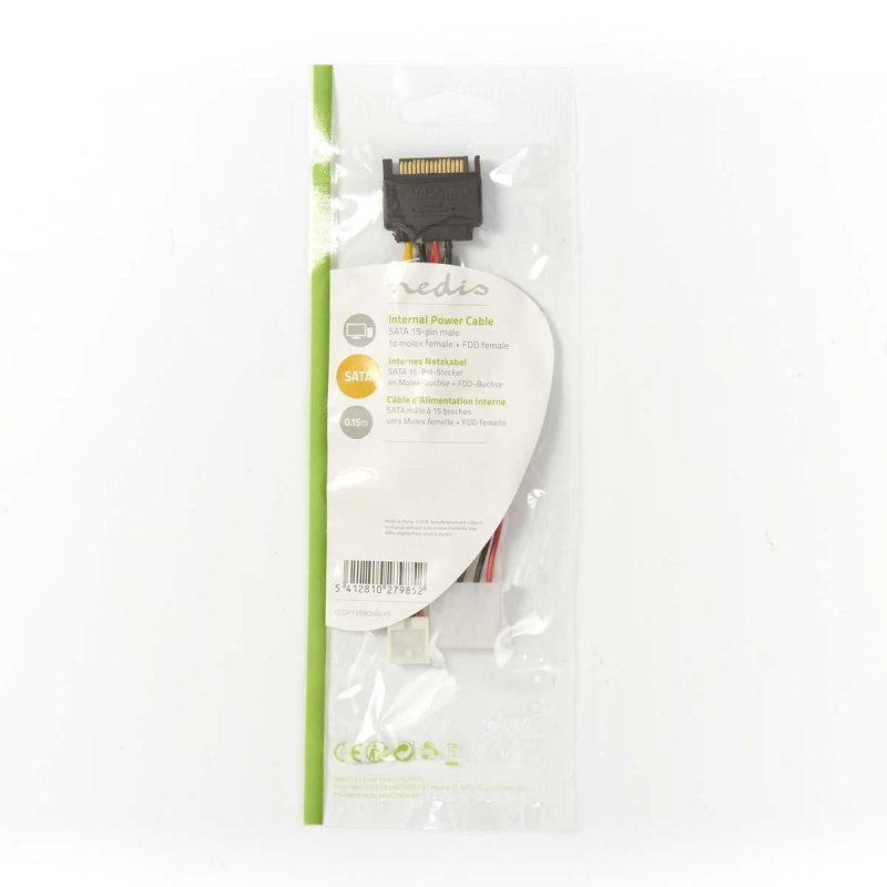 Nedis CCGP73550VA015 internal power cable 0.15 m