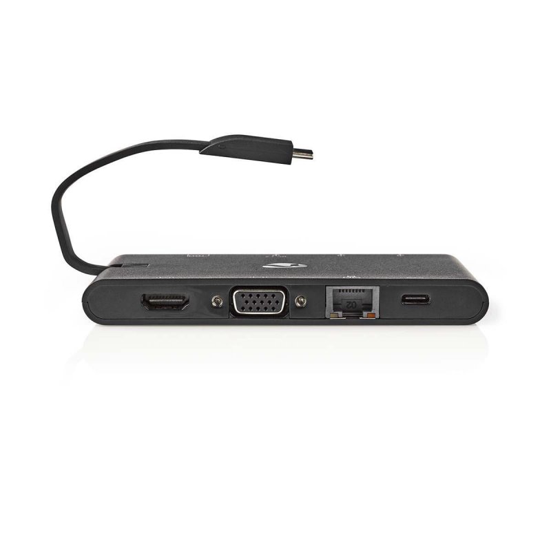 Nedis TCARFD200BK station d'accueil USB 3.2 Gen 1 (3.1 Gen 1) Type-C Noir