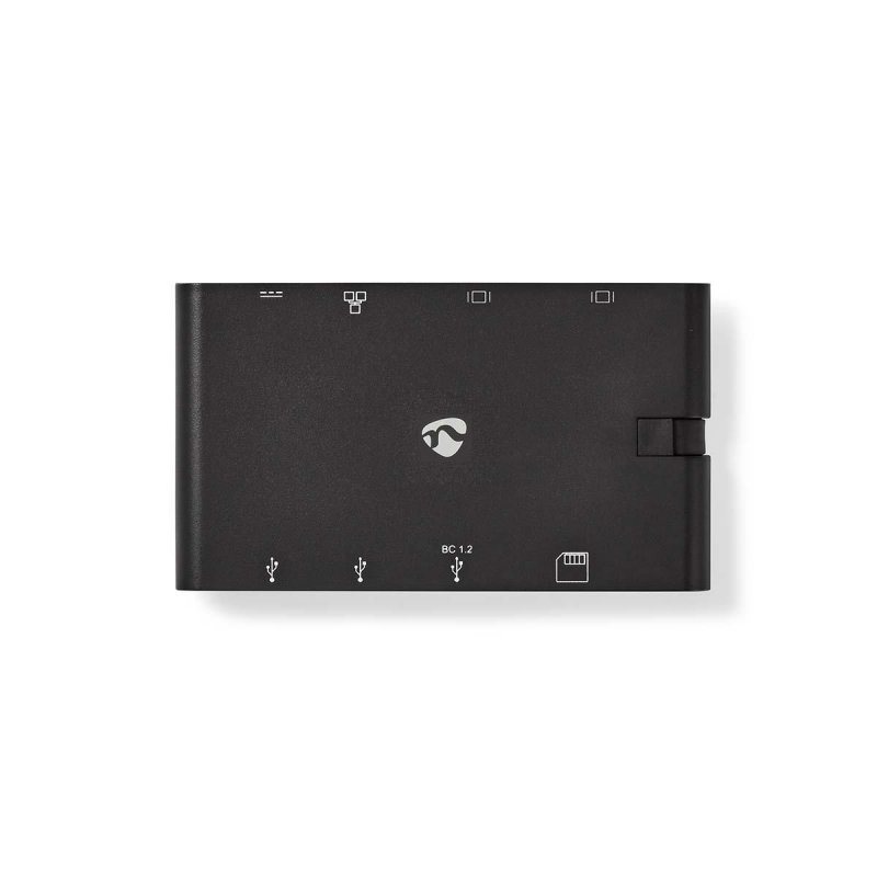 Nedis TCARFD200BK station d'accueil USB 3.2 Gen 1 (3.1 Gen 1) Type-C Noir