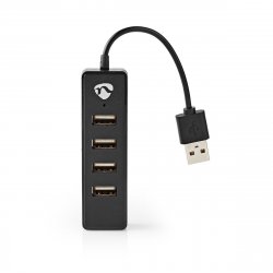 Nedis USB-Hub | 4-Port port(s) | USB 2.0 | Stromversorgung über USB | 4x USB