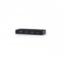 Nedis UHUBU3420BK interface hub USB 3.2 Gen 1 (3.1 Gen 1) Micro-B Black