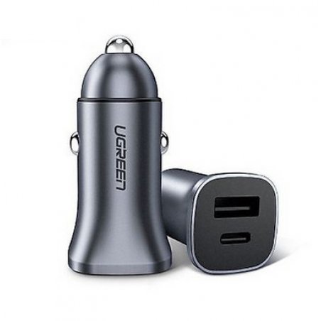 Ugreen 30780 mobile device charger Universal Black Cigar lighter Fast charging Auto