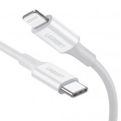 Ugreen 10493 USB cable 1 m USB C USB C/Lightning White