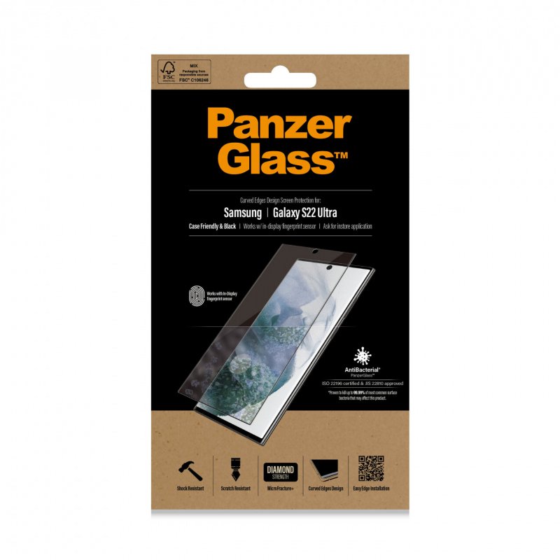 PanzerGlass ™ UltraForce1 Samsung Galaxy S22 Ultra | Screen Protector