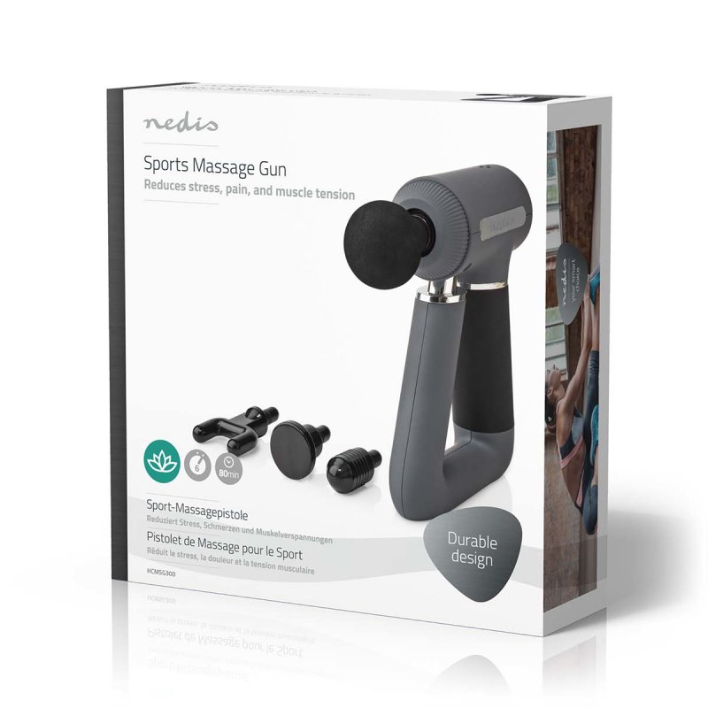 Nedis HCMSG300 masseur Dos, Cou Gris