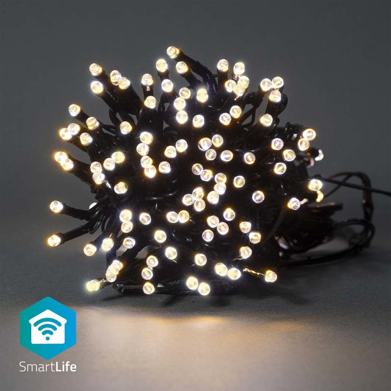 Nedis WIFILX01W100 decoration lighting Light decoration chain Black 100 lamp(s) LED 2.21 W G
