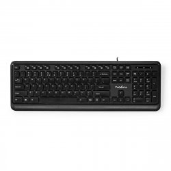 Nedis Kabelgebundenes Keyboard US-Layout (US-English) - USB-A | QWERTY |Numerische Tastatur