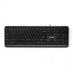 Nedis KBMU200BKUS keyboard USB QWERTY US International Black