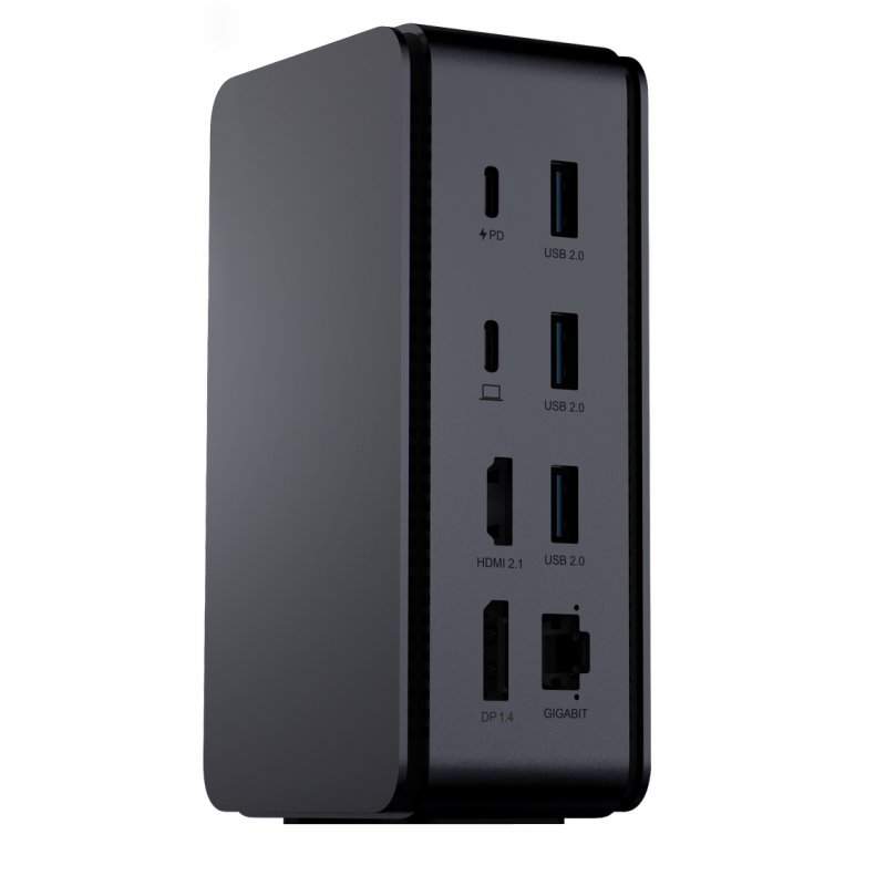 ProXtend DOCK2XUSB4 station d'accueil Avec fil USB4 Gris