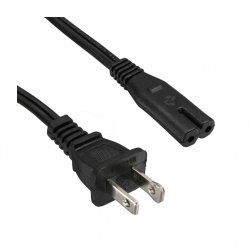 InLine® Netzkabel, Netzstecker USA auf Euro 8 C7 Stecker, 1,8m