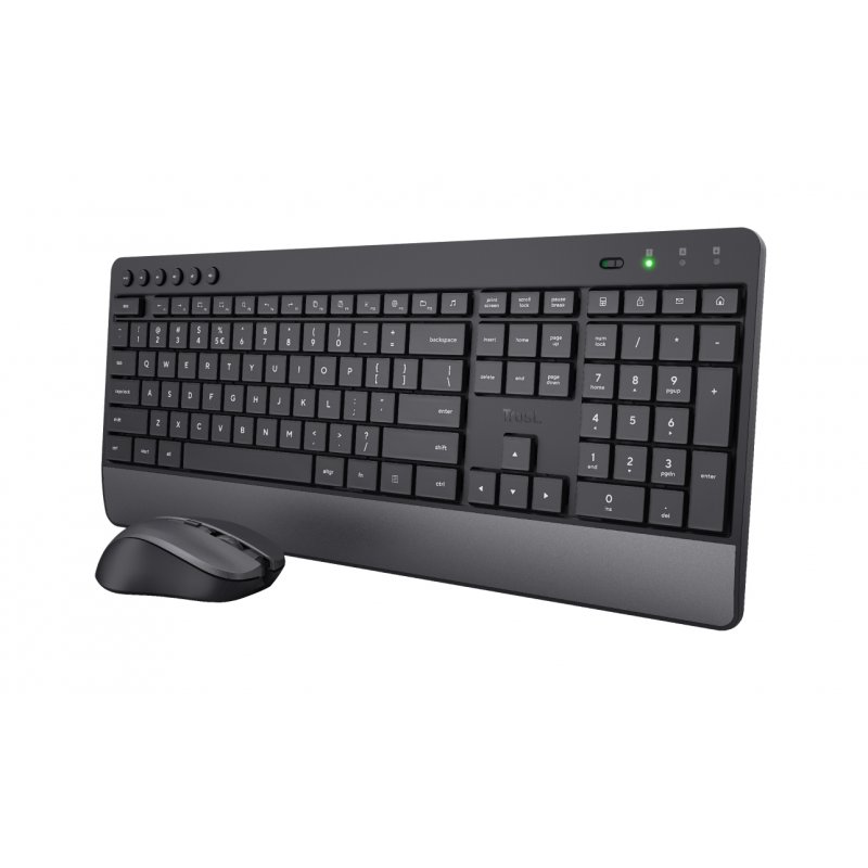 Trust Trezo keyboard Mouse included RF Wireless QWERTZ German Black