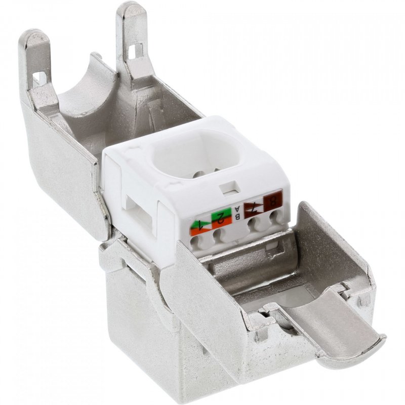 InLine® Keystone RJ45 Buchse / LSA Einsatz, SNAP-In, Cat.6a schmale Bauform