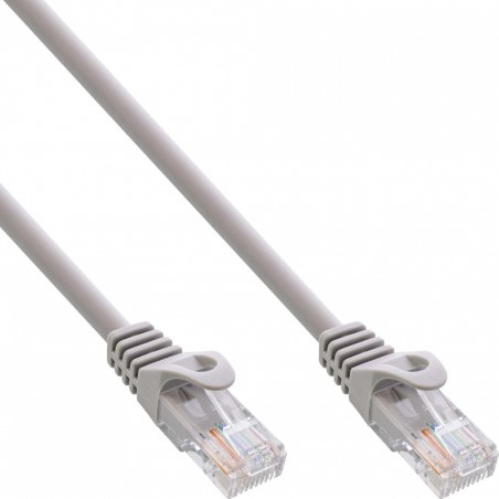 InLine Patch Cable U/UTP Cat.5e grey 2m