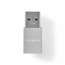 Nedis CCGB60925GY changeur de genre de câble USB A USB C Gris