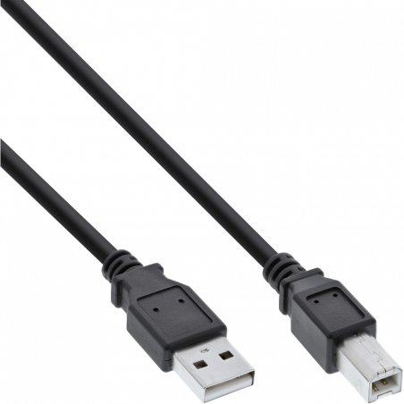 InLine 34503X câble USB 0,3 m USB 2.0 USB A USB B Noir