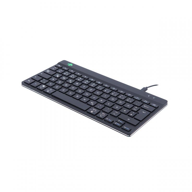 R-Go Tools Compact Break R-Go Clavier , QWERTZ (DE), noir, filaire
