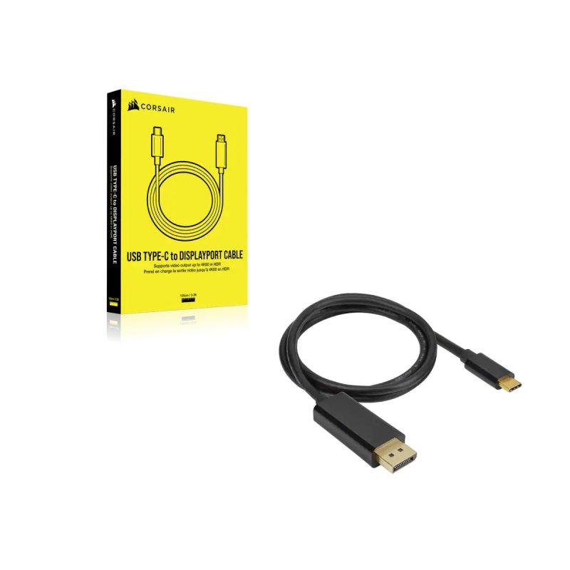 CORSAIR USB Typ-C zu HDMI Kabel - Konvertiert USB Typ-C Port zu HDMI Out Port,4K Video,HDR,60Hz