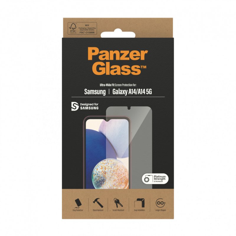 PanzerGlass Displayschutzglas für Samsung Galaxy A14 | A14 5G