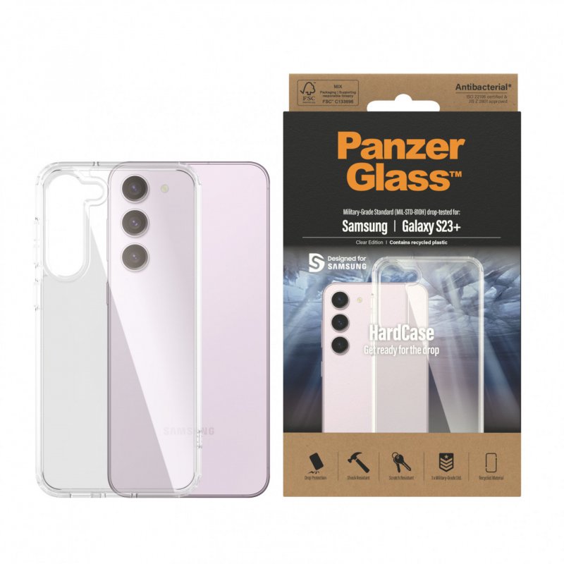 PanzerGlass Samsung Hardcase coque de protection pour téléphones portables Housse Transparent