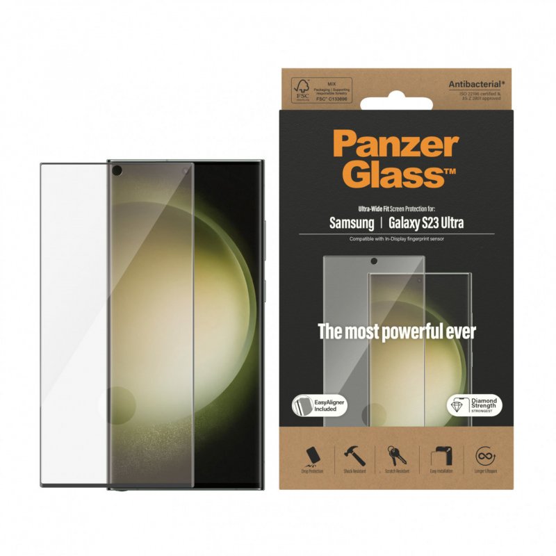 PanzerGlass Displayschutzglas für Samsung Galaxy S23 Ultra