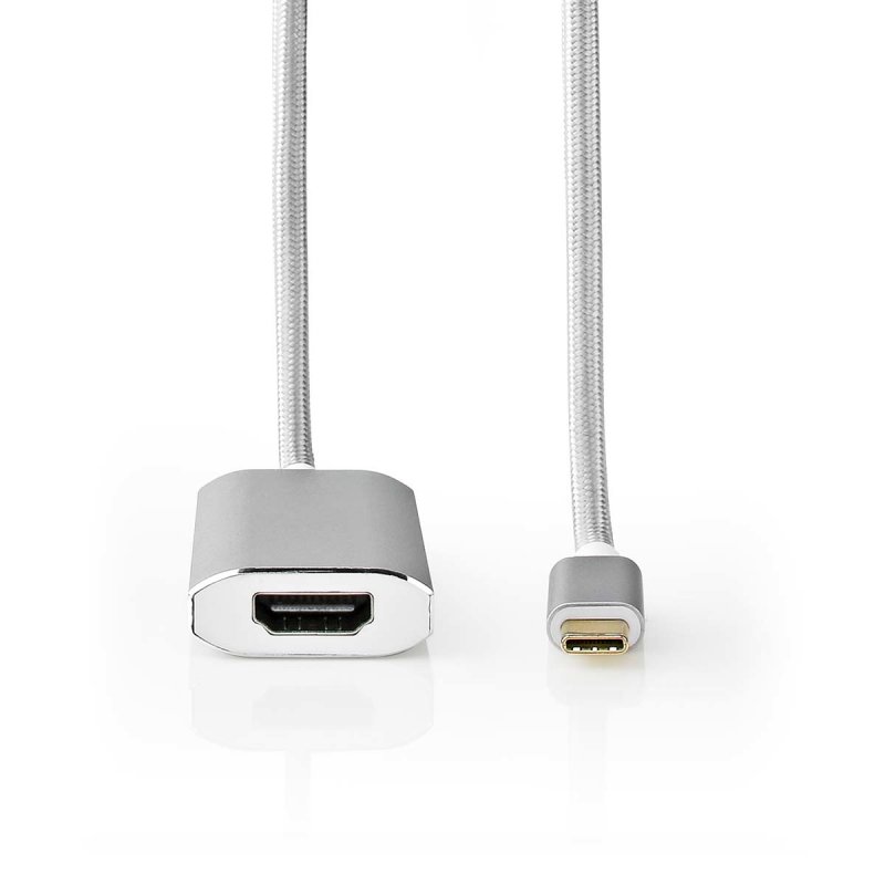 Nedis USB-Adapter | USB 3.2 Gen 1 | USB-C™ Stecker | HDMI™ | Power delivery | 2.00 m | rund | Vergoldet | Geflochten