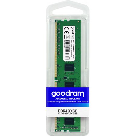 Barrette mémoire 16Go DIMM DDR4 Goodram  PC4-19200 (2400 Mhz) (Vert)