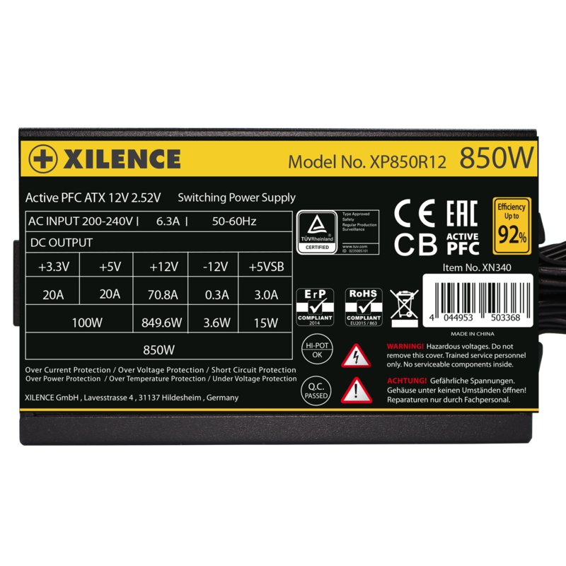 XILENCE Gaming Gold           850W ATX25  XN340